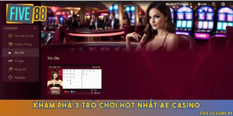 Lựa chọn 3 trò chơi hot nhất tại sảnh và đặt cược nhận thưởng