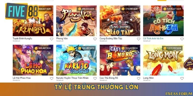 Tỷ lệ thưởng hấp dẫn là lý do thu hút được nhiều người chơi